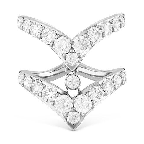 Triplicity Double Pointed Ring