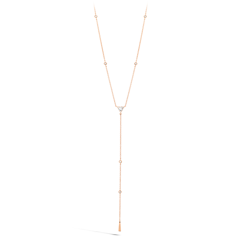 Triplicity Triangle Lariat Necklace