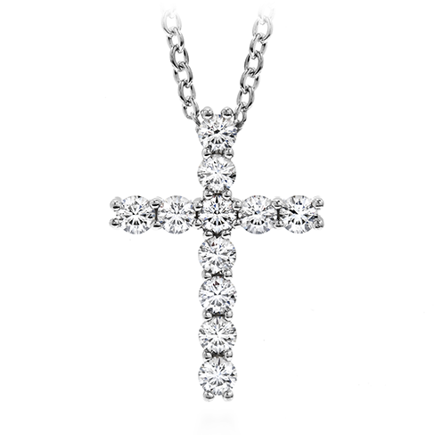 Whimsical Cross Pendant Necklace - Medium