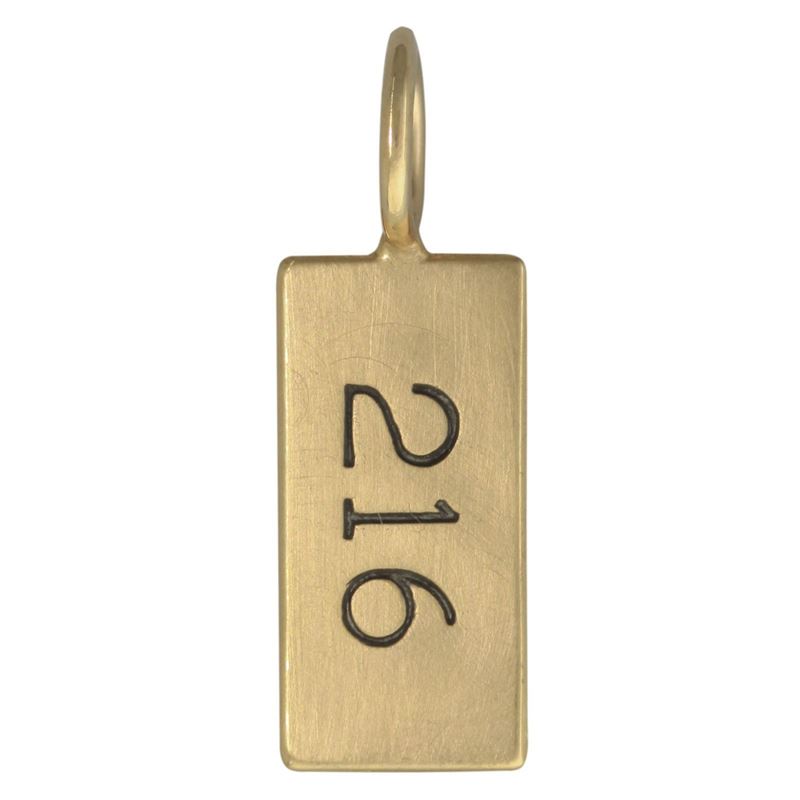 Yellow Gold City ID Tag