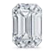 The Emerald Cut Diamond flaunts an elongated, rectangular shape and chiseled step cuts, with straight linear facets