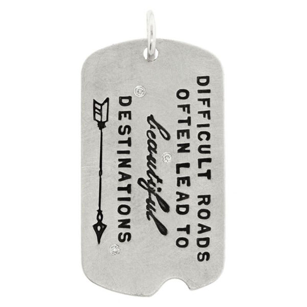 Empowerment Quote Dog Tag