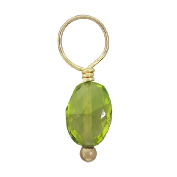 Peridot Faceted Oval Gemstone