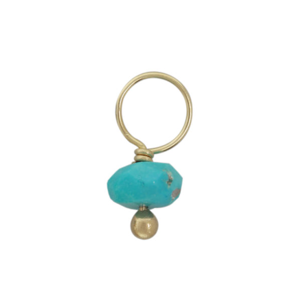 Turquoise Faceted Rondelle Gemstone