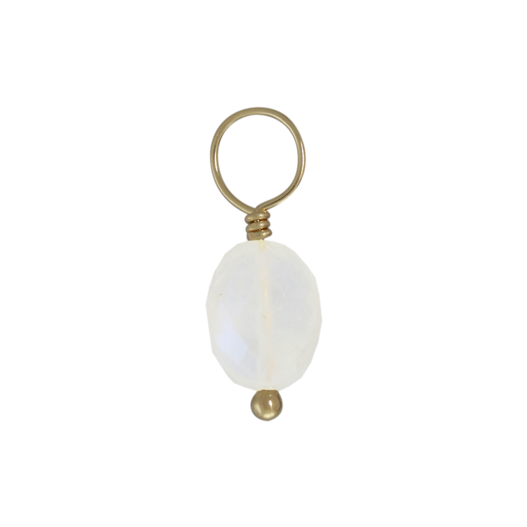 Moonstone Faceted Oval Gemstone
