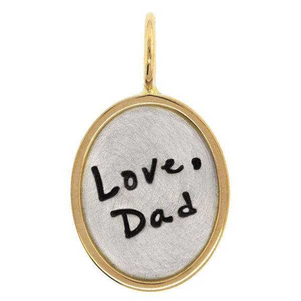 Love, Dad Oval Charm