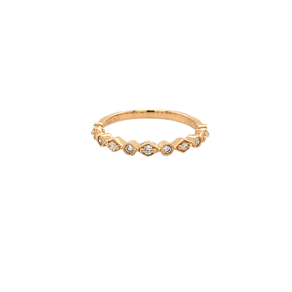 18 Karat Rose Gold Fashion Stackable Ring
