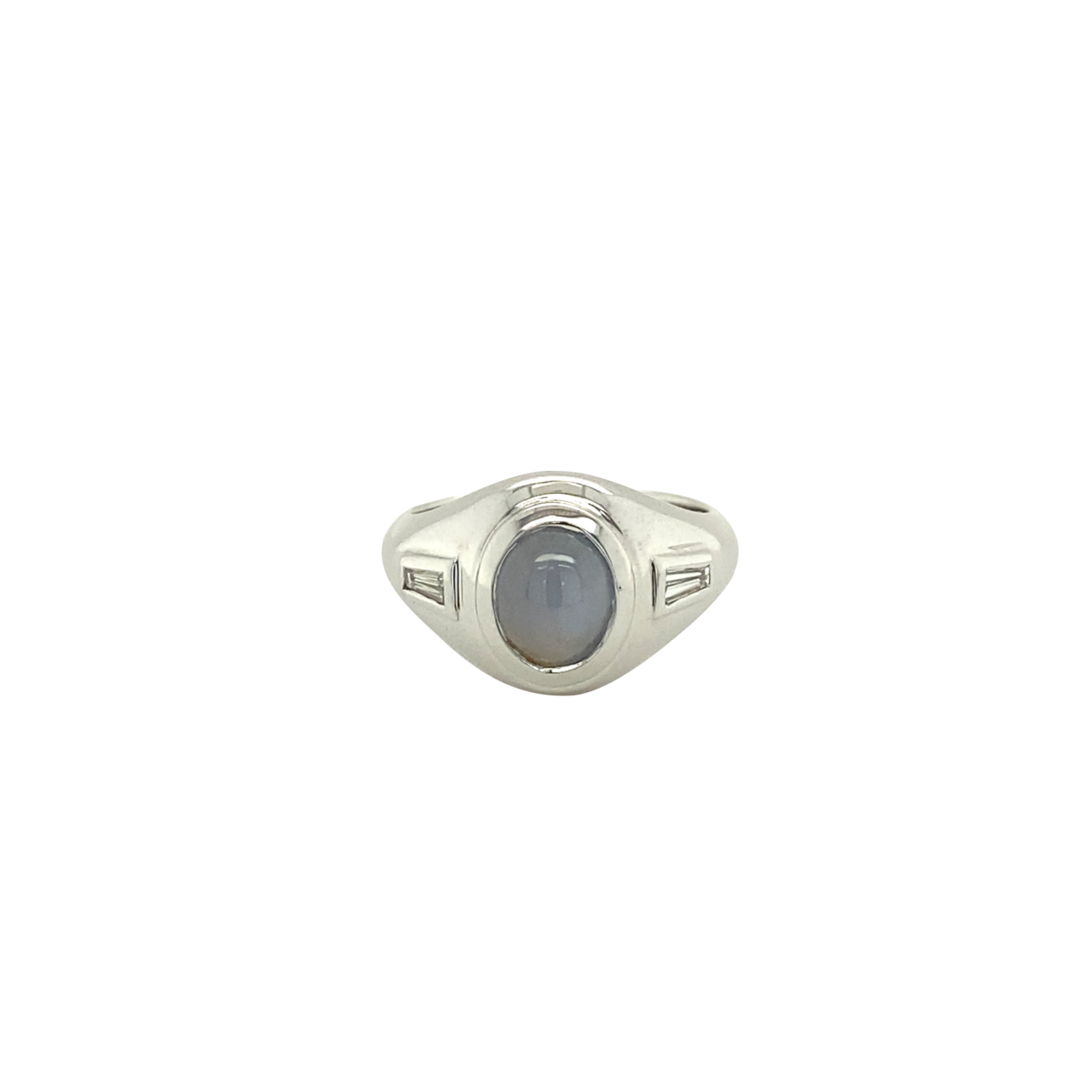 Cabochon Oval Sapphire Ring - Vardys Jewelers Bay Area