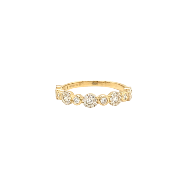 Yellow Gold Cluster Ring