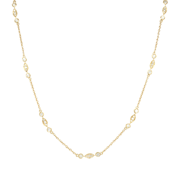 Yellow Gold Diamond Necklace