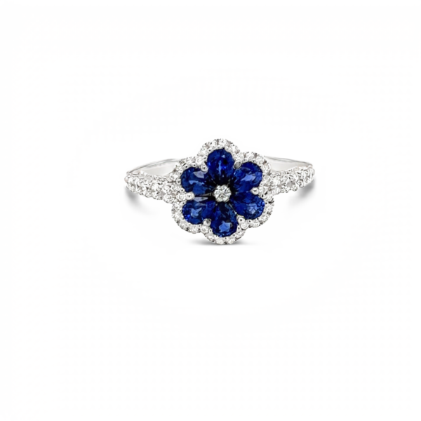 Two Tone Flower Ring