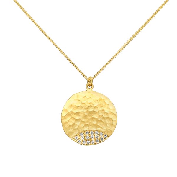 Yellow Gold Circle Pendant