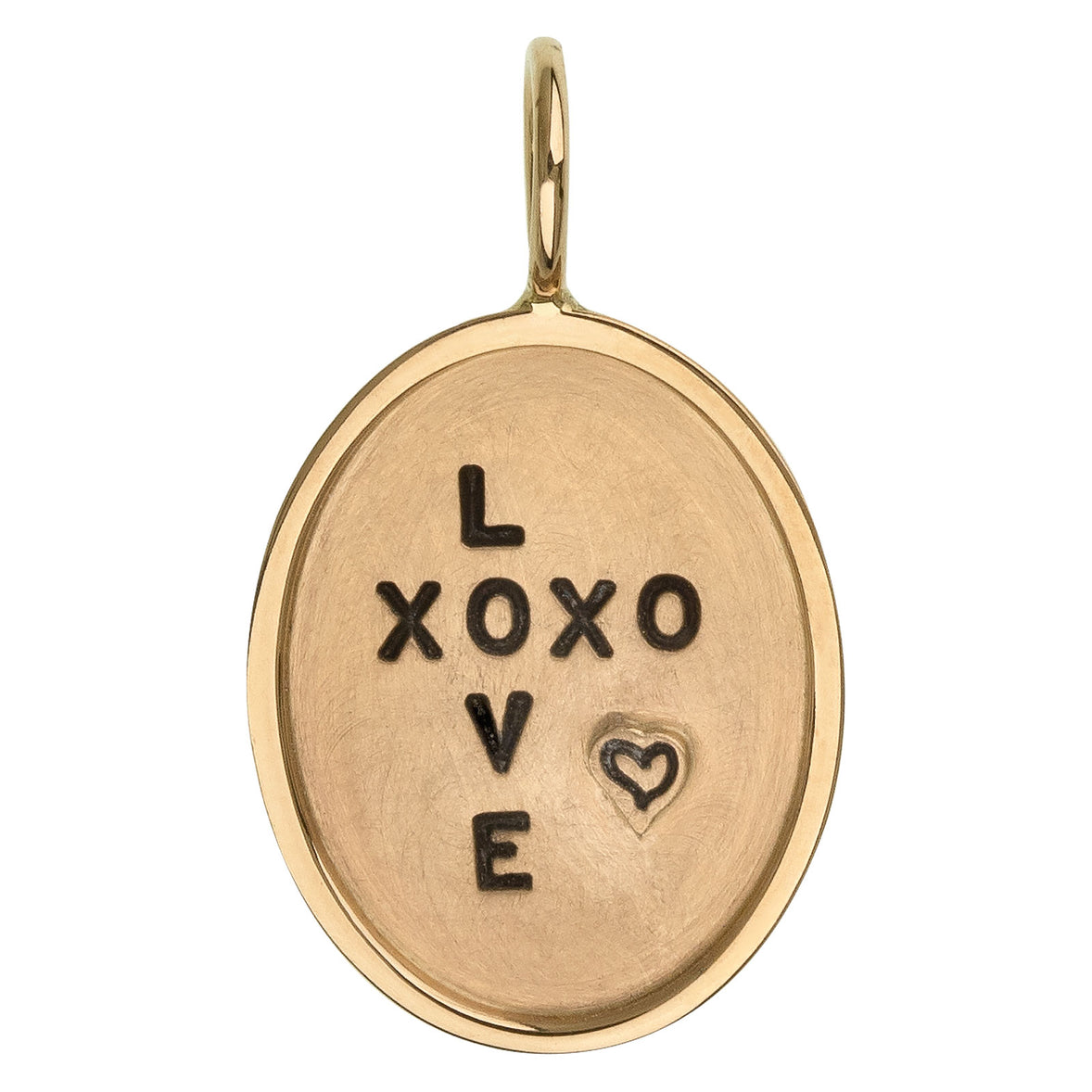 Love XOXO Oval Charm