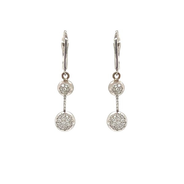 White Spherical Diamond Dangles