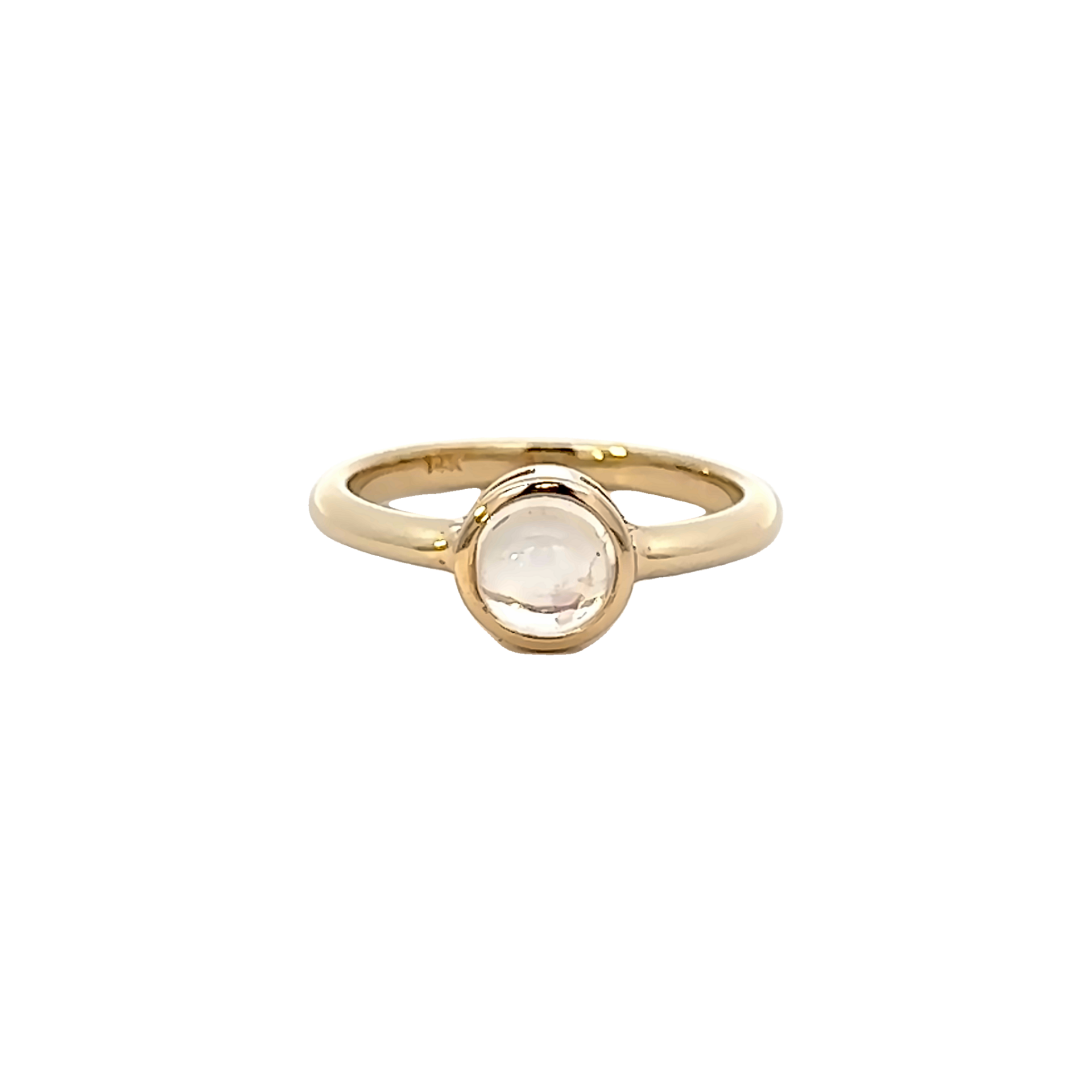 Yellow Gold Moonstone Ring Vardy's Jewelers Bay Area