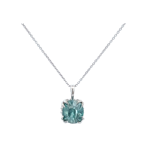 White Gold Aquamarine Pendant (230-01389)
