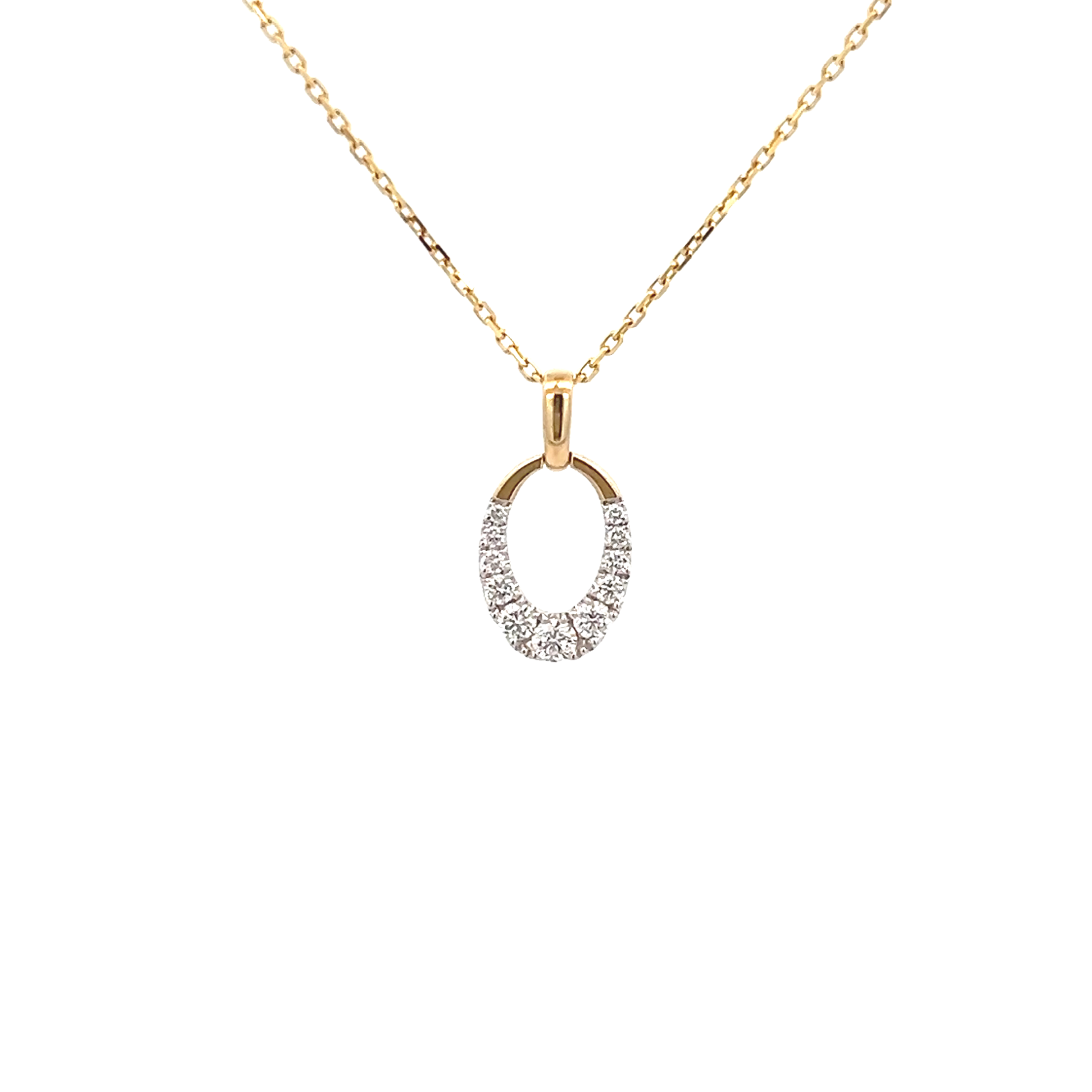 Two Tone Oval Pendant - Vardy's Jewelers Bay Area Two Tone Oval Pendant - Vardy's Jewelers Bay Area